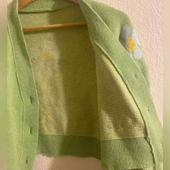 Dreams of Daisies Green Cardigan - Picture 7 of 8